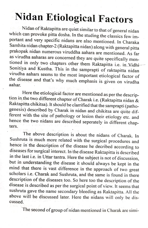 Concept of Rakta Pitta